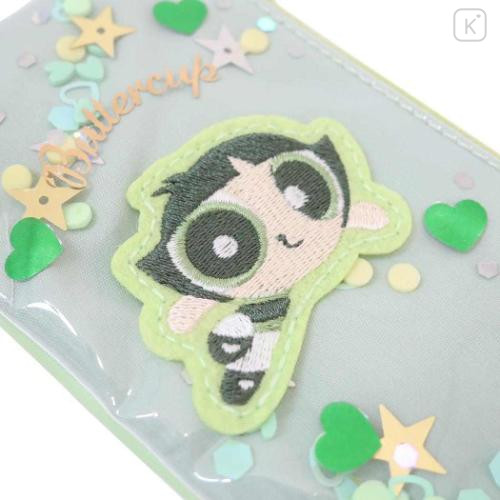 Japan The Powerpuff Girls Pass Case & Key Case with Reel - Giltter Buttercup - 4