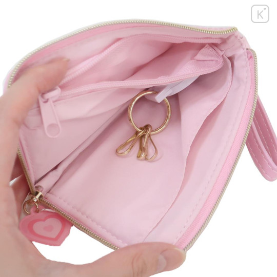 Japan The Powerpuff Girls Pass Case & Key Case with Reel - Giltter Blossom - 3