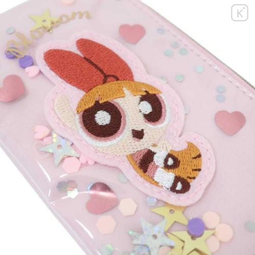 Japan The Powerpuff Girls Pass Case & Key Case with Reel - Giltter Blossom - 4
