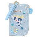 Japan The Powerpuff Girls Pass Case & Key Case with Reel - Giltter Bubbles - 1