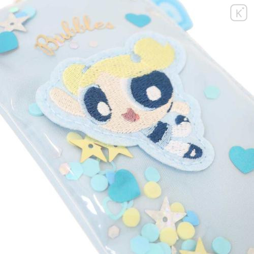 Japan The Powerpuff Girls Pass Case & Key Case with Reel - Giltter Bubbles - 4