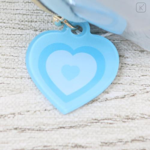 Japan The Powerpuff Girls Pass Case & Key Case with Reel - Giltter Bubbles - 5