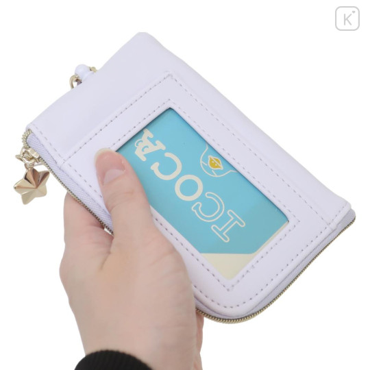 Japan Kirby Pass Case & Key Case with Reel - Kirby : Giltter Good Night - 2