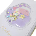 Japan Kirby Pass Case & Key Case with Reel - Kirby : Giltter Good Night - 4