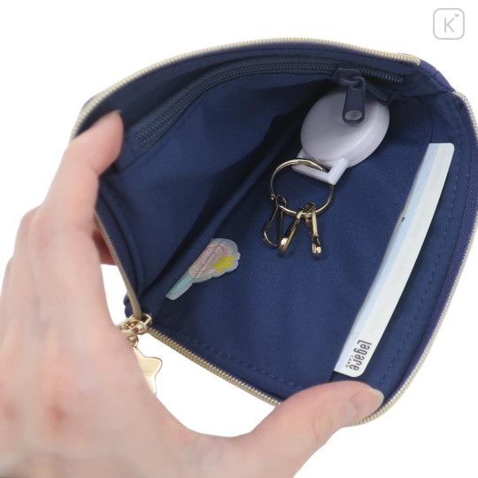 Japan Kirby Pass Case & Key Case with Reel - Kirby : Giltter Star Night - 3