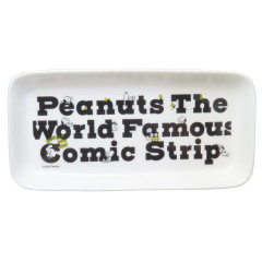 Japan Peanuts Porcelain Rectangle Plate - Snoopy & Woodstock : World Famous Comic