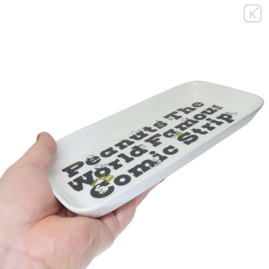 Japan Peanuts Porcelain Rectangle Plate - Snoopy & Woodstock : World Famous Comic - 2