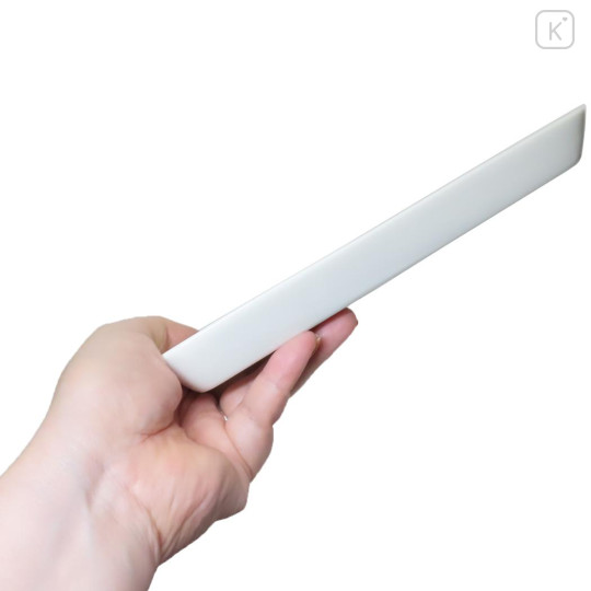 Japan Peanuts Porcelain Rectangle Plate - Snoopy & Woodstock : Grey Dots - 3