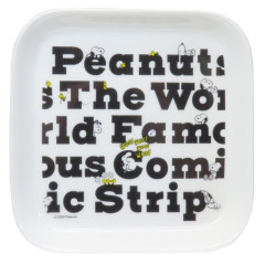 Japan Peanuts Porcelain Square Plate - Snoopy & Woodstock : World Famous Comic
