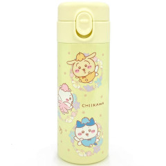 Japan Chiikawa Stainless Steel One Push Bottle 350ml - Chiikawa & Hachiware & Usagi : Fairy Yellow