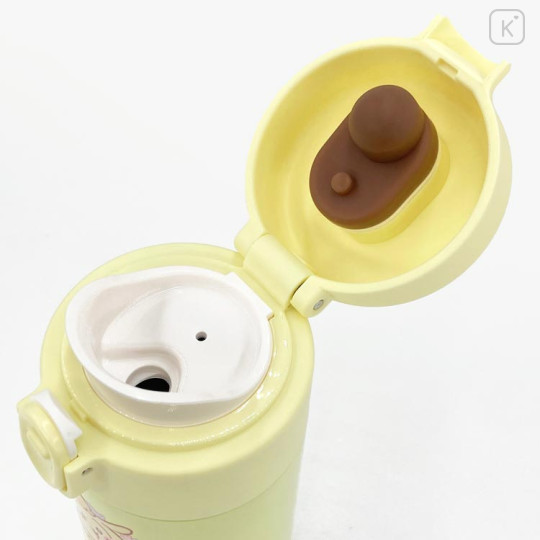 Japan Chiikawa Stainless Steel One Push Bottle 350ml - Chiikawa & Hachiware & Usagi : Fairy Yellow - 3