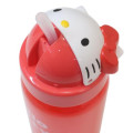 Japan Sanrio Water Bottle With Straw 350ml - Hello Kitty - 4