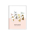 Japan Mofusand A6 Planner Monthly Schedule Book - Cat Friends Pink 2026 - 1