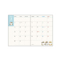 Japan Mofusand A6 Planner Monthly Schedule Book - Cat Friends Pink 2026 - 2