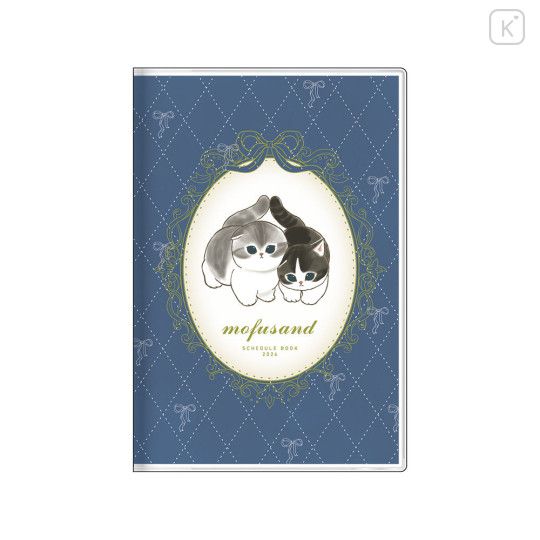 Japan Mofusand B7 Planner Monthly Schedule Book - Cat Navy 2026 - 1