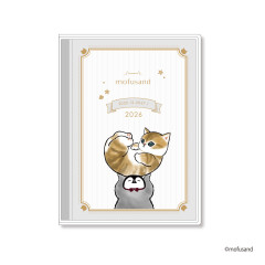 Japan Mofusand B6 Planner Monthly & Weekly Schedule Book - Penguin Cat 2026