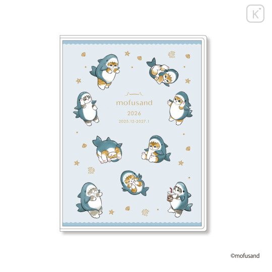 Japan Mofusand B6 Planner Monthly & Weekly Schedule Book - Shark Cat 2026 - 1