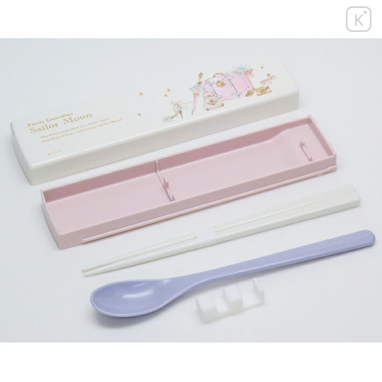Japan Sailor Moon Chopsticks 18cm & Spoon with Case - Pretty Guardian Sailor Moon - 2