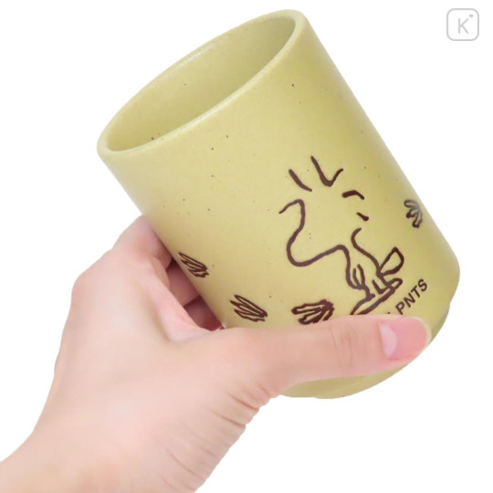 Japan Peanuts Japanese Tea Cup - Woodstock : Beige Yellow - 2