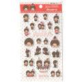 Japan Monchhichi Puffy Sticker - Happy Birthday - 1