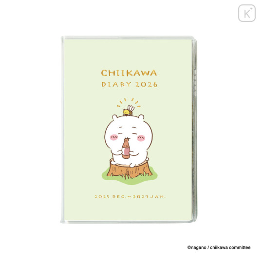 Japan Chiikawa A6 Planner Monthly Schedule Book - Chiikawa & Hachiware & Usagi : Bee Cola 2026 - 1
