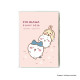 Japan Chiikawa A6 Planner Monthly Schedule Book - Chiikawa & Hachiware & Usagi : Good friends Pink 2026