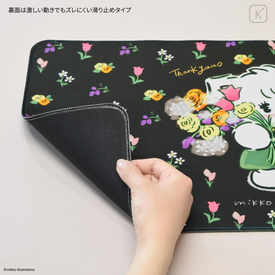 Japan Mikko Illustrations Desk Mat - Black - 4