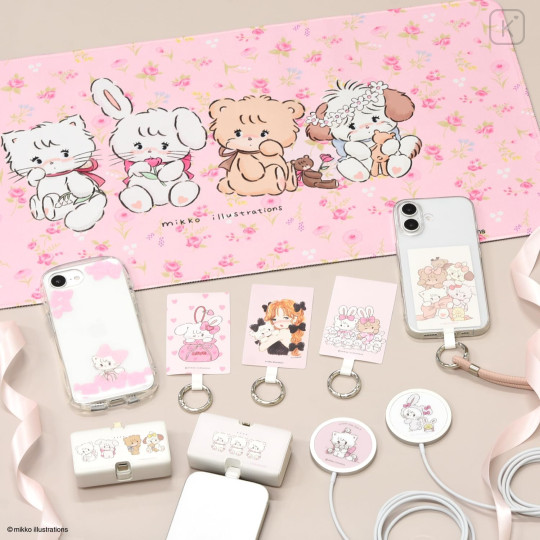 Japan Mikko Illustrations Desk Mat - Black - 6