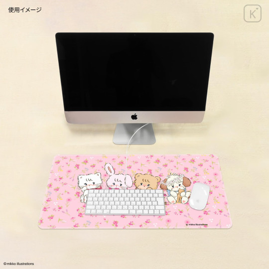 Japan Mikko Illustrations Desk Mat - Pink - 2