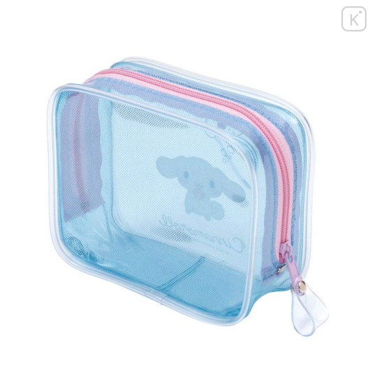 Japan Sanrio Clear Pouch - Cinnamoroll : Glitter - 2