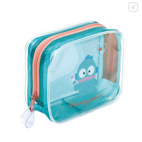 Japan Sanrio Clear Pouch - Hangyodon : Glitter - 1