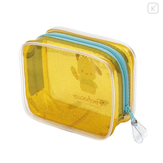Japan Sanrio Clear Pouch - Pochacco : Glitter - 2
