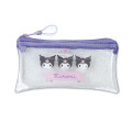 Japan Sanrio Clear Flat Mini Pouch - Kuromi : Glitter Wink - 1