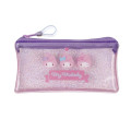 Japan Sanrio Clear Flat Mini Pouch - My Melody : Glitter Wink - 1