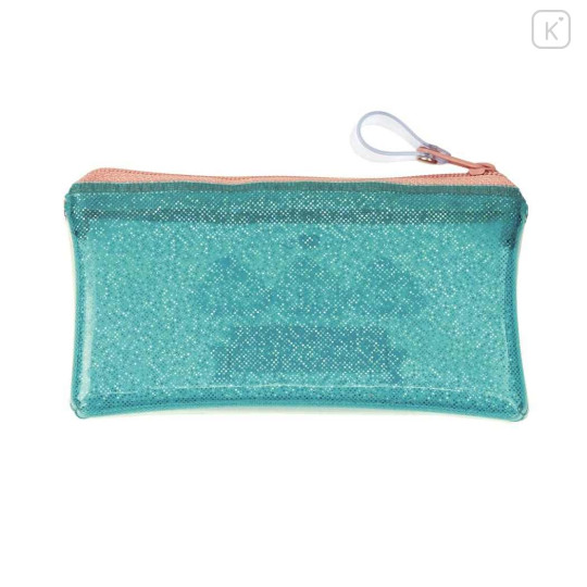 Japan Sanrio Clear Flat Mini Pouch - Hangyodon : Glitter Wink - 2