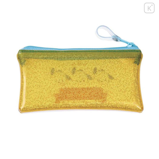 Japan Sanrio Clear Flat Mini Pouch - Pochacco : Glitter Wink - 2