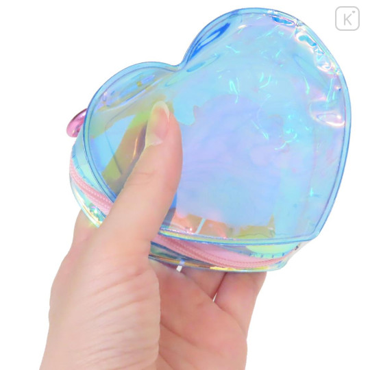 Japan The Powerpuff Girls Clear Mini Pouch - Aurora Heart Ready - 2