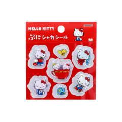 Japan Sanrio Shake Shake Capsule Seal Sticker - Hello Kitty : Red