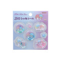 Japan Sanrio Shake Shake Capsule Seal Sticker - Little Twin Stars : Purple - 1