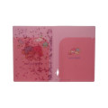 Japan Sanrio A5 Clear File - Little Twin Stars : Sequin Pink - 4