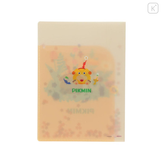 Japan Pikmin A5 Clear File - Sequin Light Orange - 2