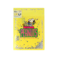 Japan Peanuts A5 Clear File - Snoopy & Woodstock : Sequin World Famous Comic Yellow - 1