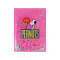 Japan Peanuts A5 Clear File - Snoopy & Woodstock : Sequin World Famous Comic Pink - 2