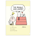 Japan Peanuts A4 & A5 Clear File Set - Snoopy & Woodstock : Life with Snoopy and Friends Yellow - 3