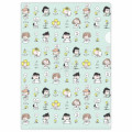 Japan Peanuts A4 & A5 Clear File Set - Snoopy & Woodstock : Life with Snoopy and Friends Green - 2