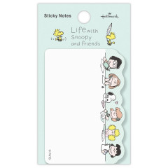 Japan Peanuts Sticky Notes - Snoopy & Woodstock : Life with Snoopy and Friends Green