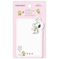 Japan Peanuts Sticky Notes - Snoopy & Woodstock : Life with Snoopy and Friends Pink - 1