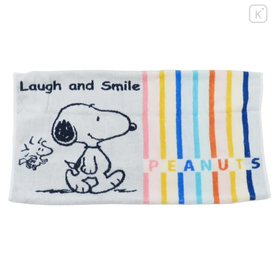 Japan Peanuts Stretchable Pillow Cover - Snoopy & Woodstock : You And Me Laugh And Smile - 1