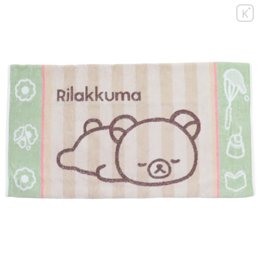 Japan San-X Stretchable Pillow Cover - Rilakkuma : Relax Green - 1