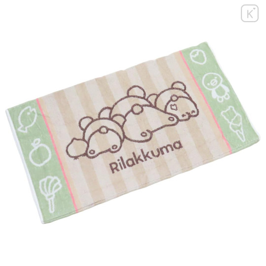 Japan San-X Stretchable Pillow Cover - Rilakkuma : Relax Green - 2
